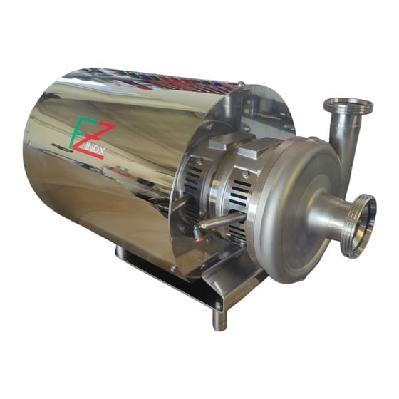 FZ-CP FLUX pompa centrifuga flussata in acciaio inox